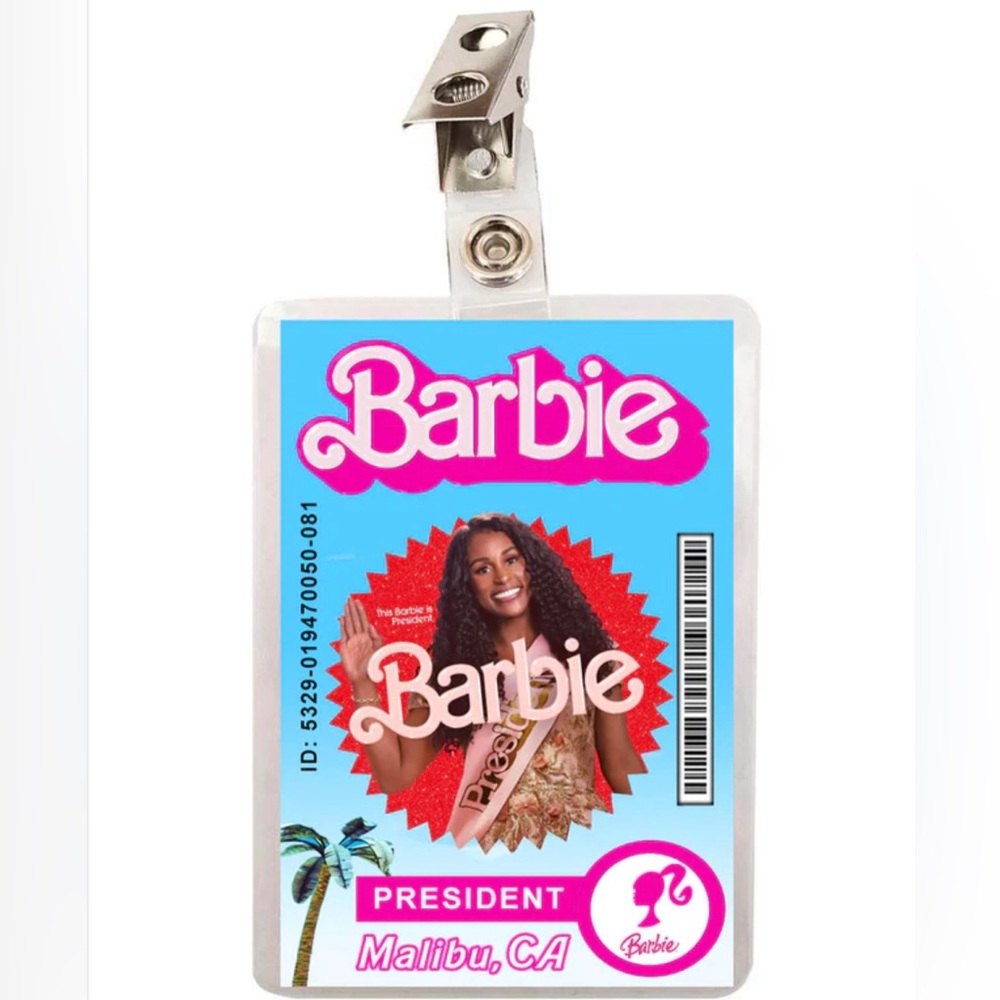 Barbie Movie ID Badge - President